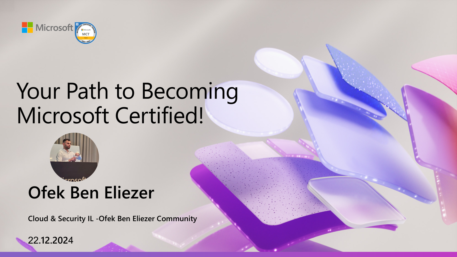 Becoming Microsoft Certified Webinar